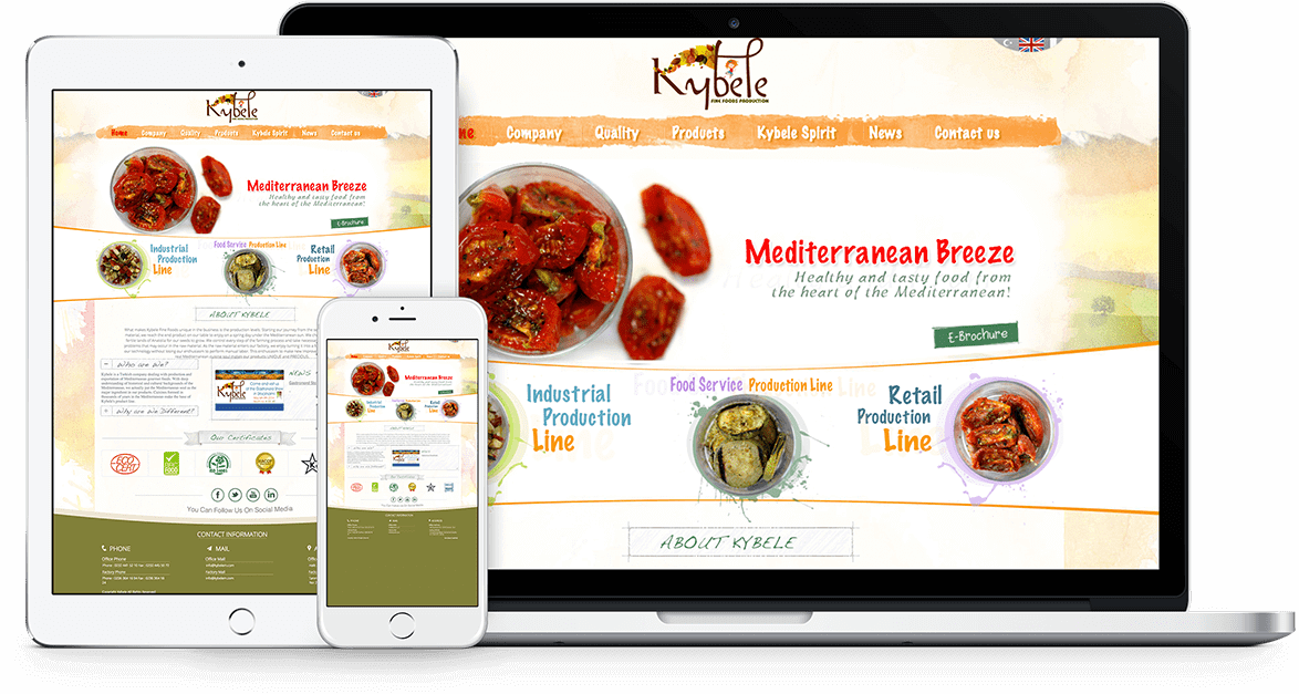 KYBELE FINE FOODS | Web Tasarım